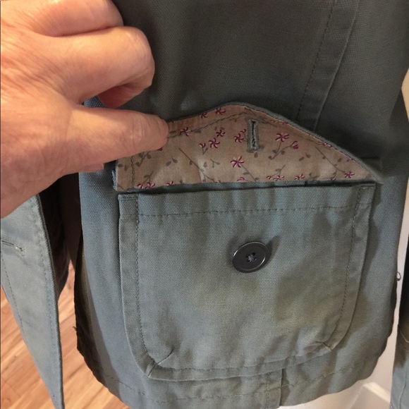 Ruff Hewn Small olive green lined utility jacket - so cute! - Picture 2 of 5